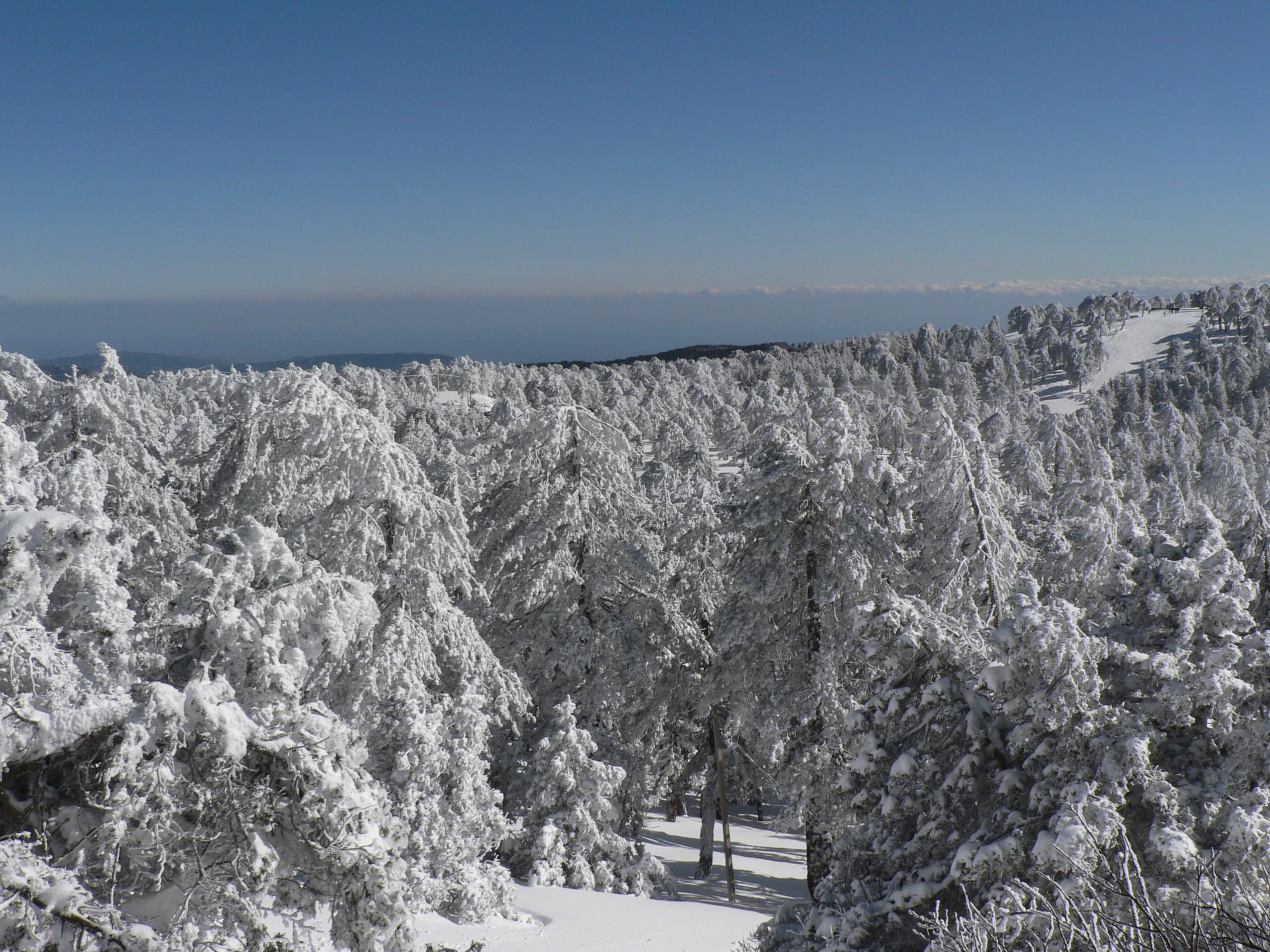 Snow on Mount Olympus, Troodos