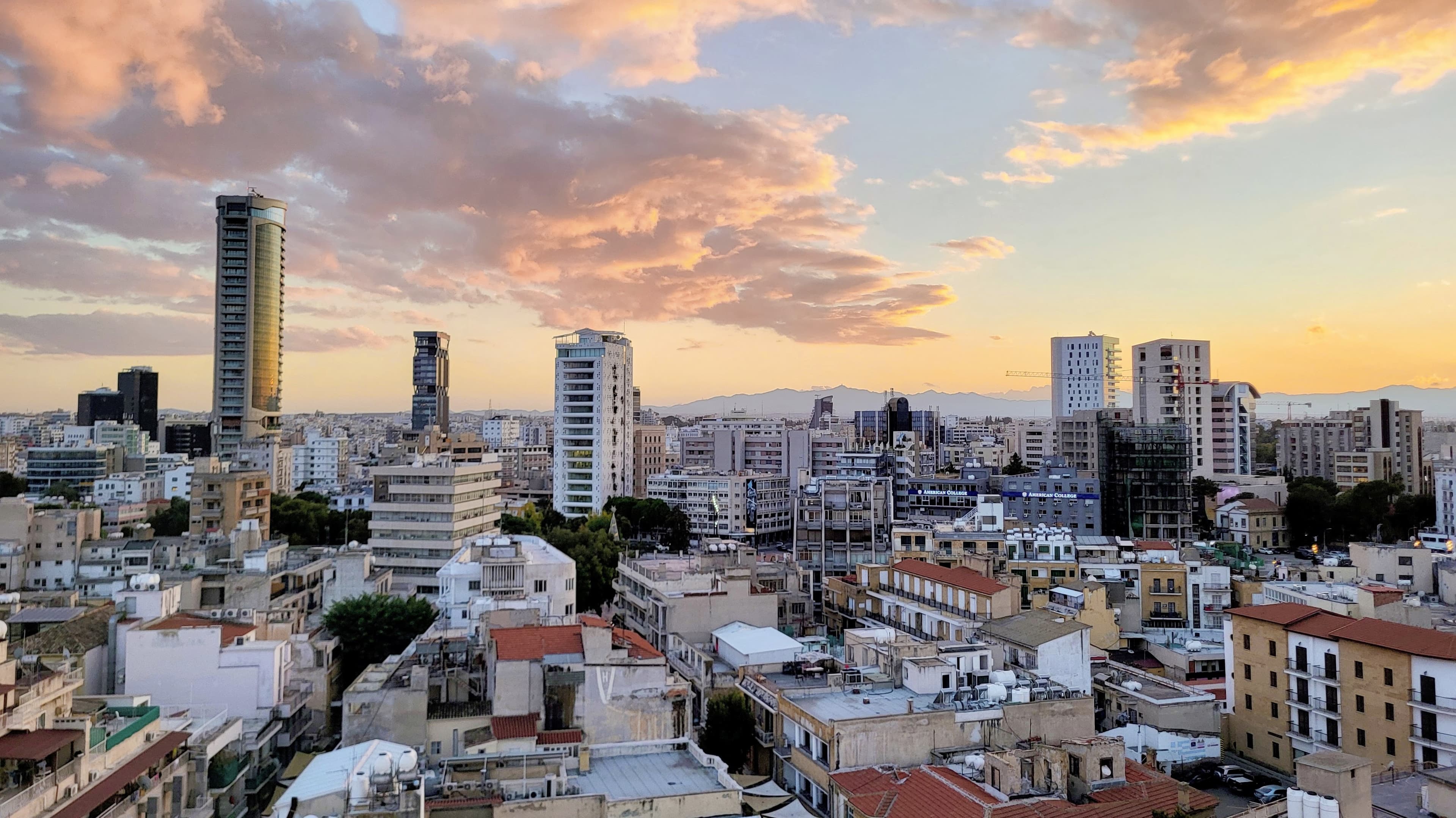 Nicosia skyline from Shacolas Tower