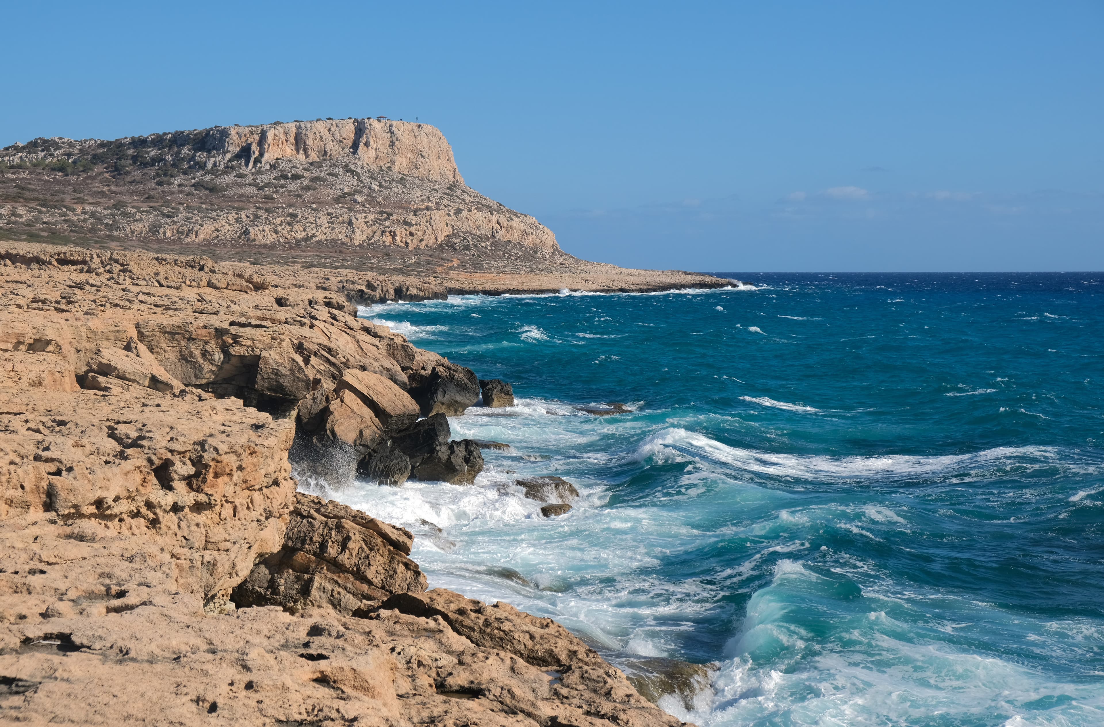 Cape Greco cliffs, eastern Cyprus